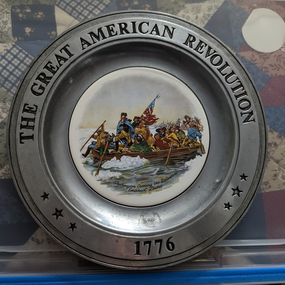 The great American revolution vintage plate